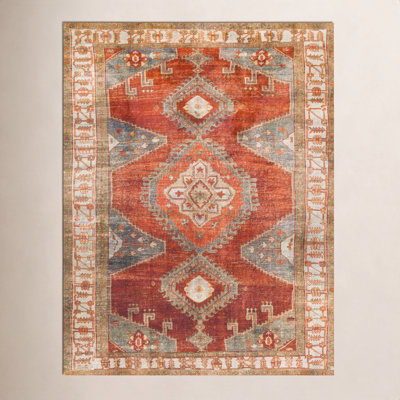 Mags Machine Washable Geometric Rug