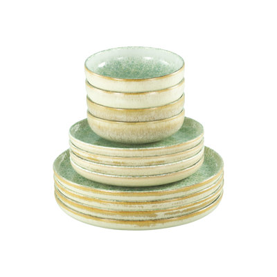 Uno Stoneware Dinnerware Set 12 Piece - Service for 4