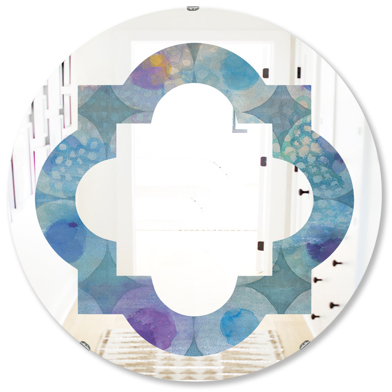 Miroir mural éclectique Quatrefoil, H 31,5 po x l po
