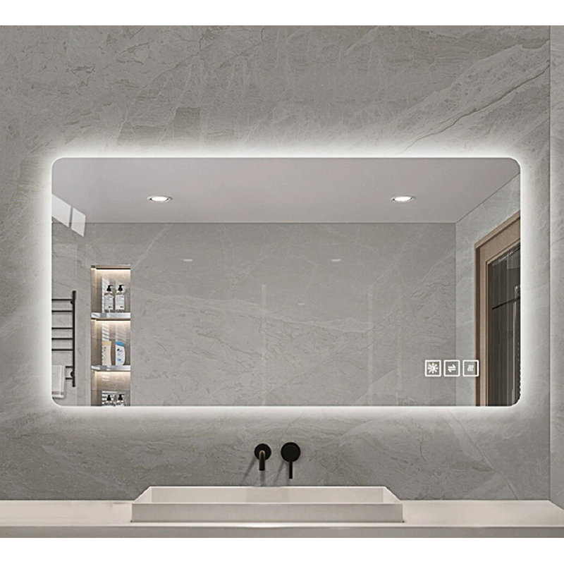 Wall Mounted Led Lighting Mirror, Bathroom Mirror