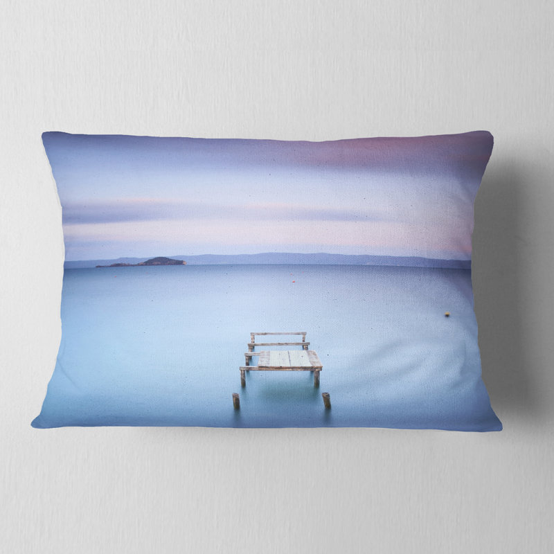Coussin Bright Bright Sky - Sea & Shore, 12 po x 20 po, Polyester