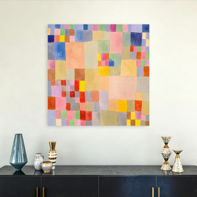 «Flora On The Sand», reproduction d'art classique classique de fleurs colorées abstraites