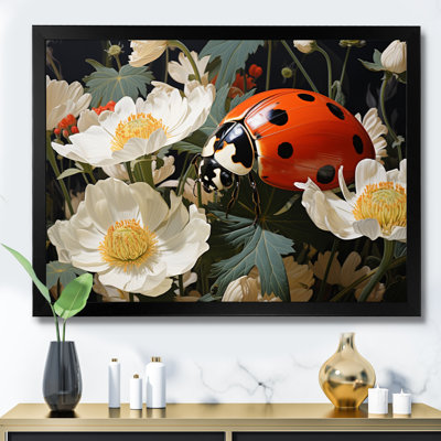«Ladybug Playful Spots Pastoral I», reproduction sur toile