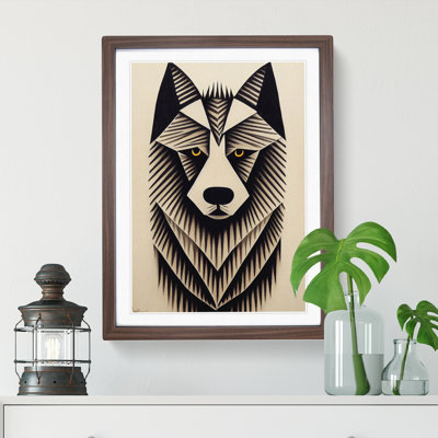 XV1022-5244X Wolf Art No.1 1 Piece Single Picture Frame Wall Art