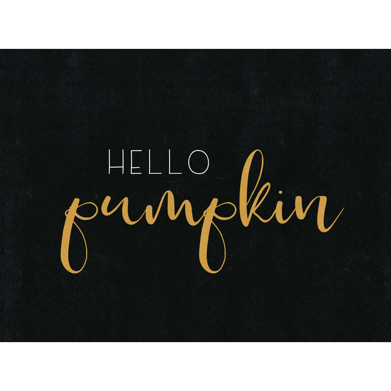 Hello Pumpkin - reproduction sur toile tendue, H 12 po x l 16 po