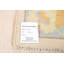 Tapis beige / bleu noué à la main de conception unique 5 pi x 7 pi 9 po New Age