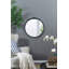 Cadre de miroir antique rose sculpté à la main, miroir mural rond pour les espaces de vie, la salle de bain et le vestibule-632218423