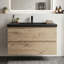 Meuble-lavabo mural simple 36 po avec plateau en marbre de culture intégré-100920976-141936274