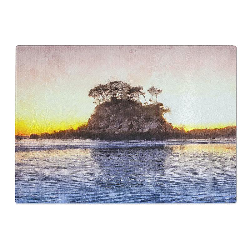 Torrent Bay in New Zealand Chopping Board, 0.4cm H x 20cm W x 28.5cm L