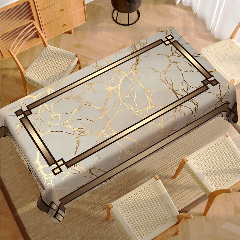 Nappe géométrique 140 x 180 cm à motif géométrique rectangulaire, L 70,87 po x l 55,12 po