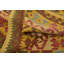Tapis de zone en laine jaune/brun 3 pi x 4 pi 10 po one-of-kind à la main noué la Doorfield