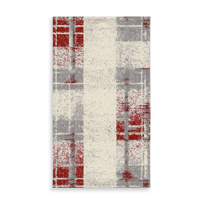 Grunge Red Pattern Tablecloth | Indoor Outdoor Home Decor