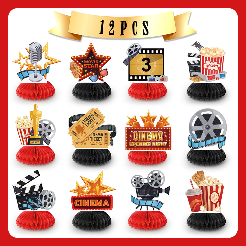 Centre de table Movie Nightcomb, 12 pièces