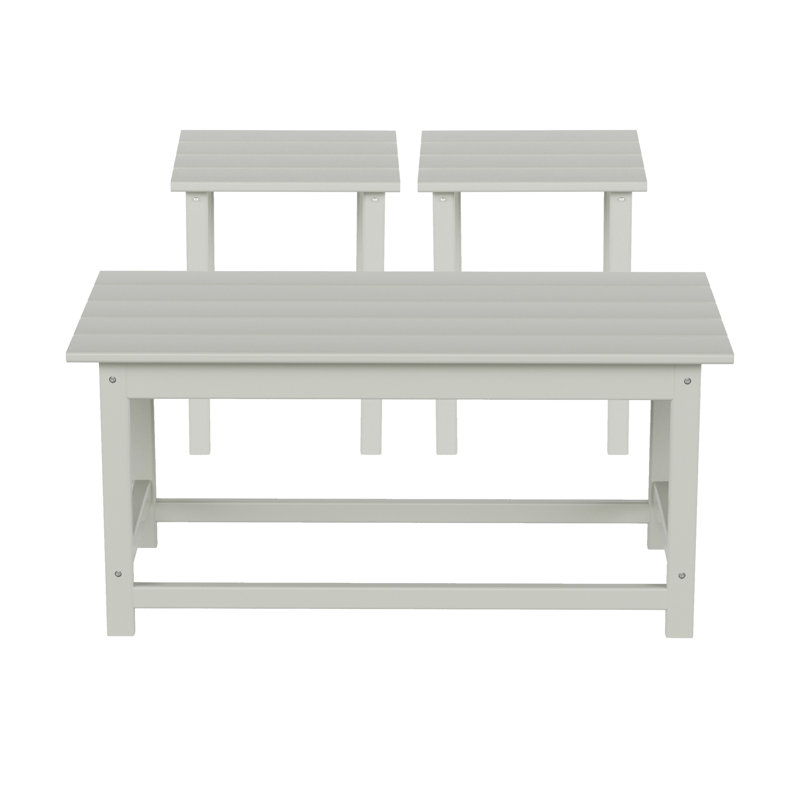 Table d'appoint et table basse Alger, Gris clair