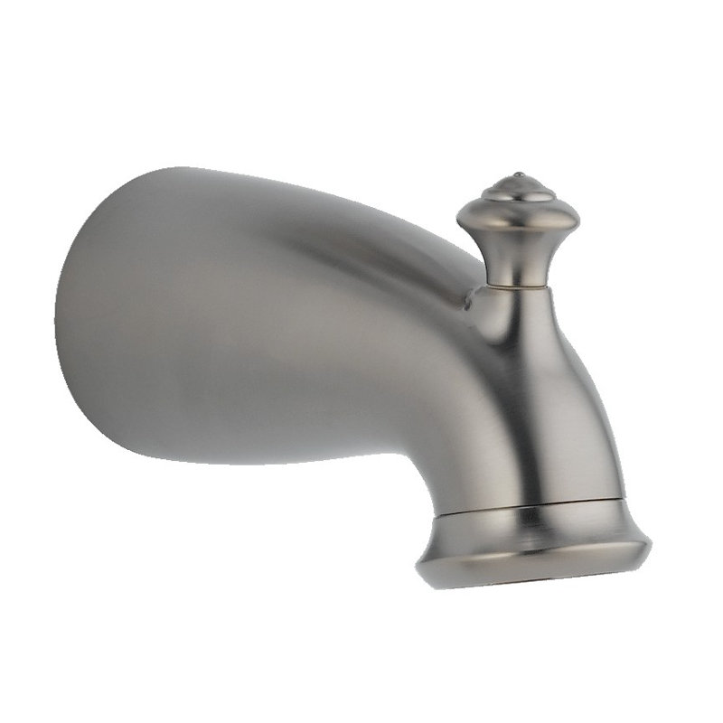 Leland Wall Mounted Tub Spout Trim with Diverter, Brilliance Stainless