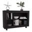 Console console, 5 tablettes, 4 roulettes