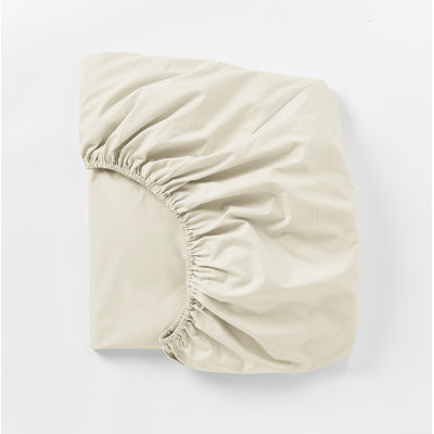 Cascade Organic Matelasse 100% Cotton Percale Fitted Sheet