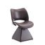 Chaise de salle à manger pivotante moderne avec dossier léger de luxe