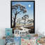 Baobab africain dans la nuit - Reproduction d'art mural arbre baobab-97170676-97170678