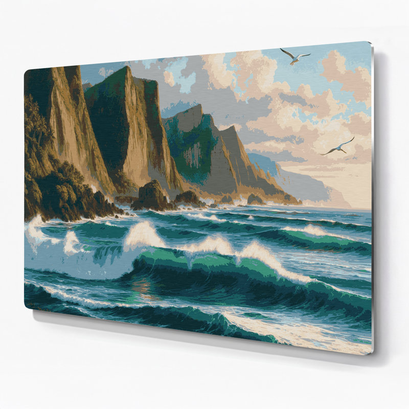 Art mural bleu Hawaii