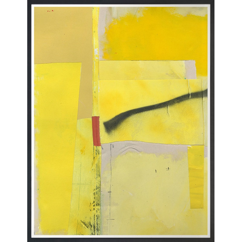 Yellow Canary Print by Ngo, PC, Black Framed, 44" H x 34" W x 2" D