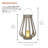 Solar Decorative Plastic Lantern w/ LED Light