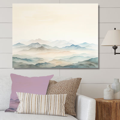 Montagne, beauté silencieuse I - montagnes, art mural
