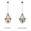 Luminaire suspendu lanterne 4 lumières