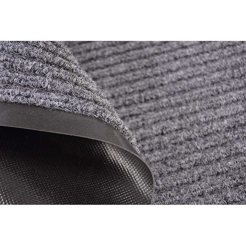Tapis d'entrée antidérapant Meltham, Gris, Rectangle 3 pi x 4 pi