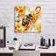 «Bee With Yellow Flowers» par Momart, art mural sur toile, 37 po x 37 po-1981375555