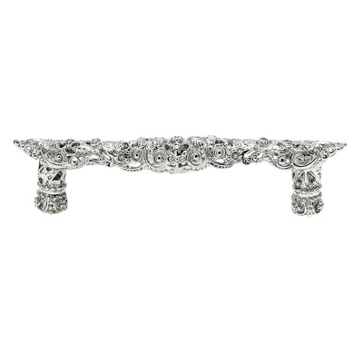 Juliane Grace 4 inches c.c. pull with Swarovski Clear & Aurore Boreale Crystals in Satin