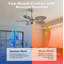 Ventilateurs de plafond Modern Farmhouse avec lumières réversibles 6 vitesses DC-130156591