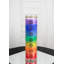 Grande bougie arc-en-ciel mystique spirituelle Wicca
