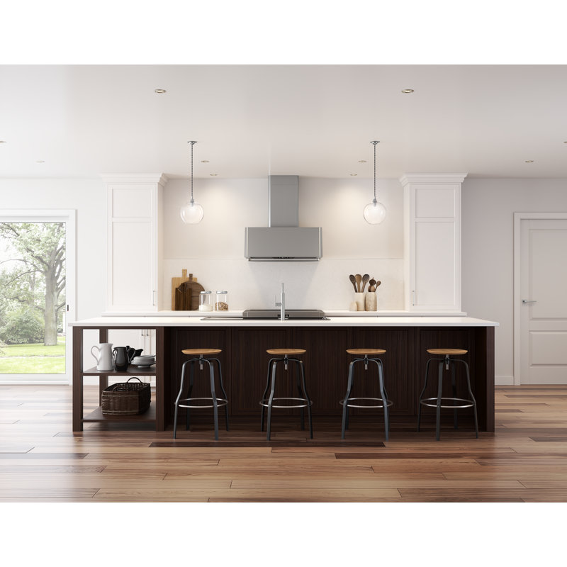 Zephyr Mesa 48 in. Wall Mount Range Hood with LED Lights, Stainless Steel