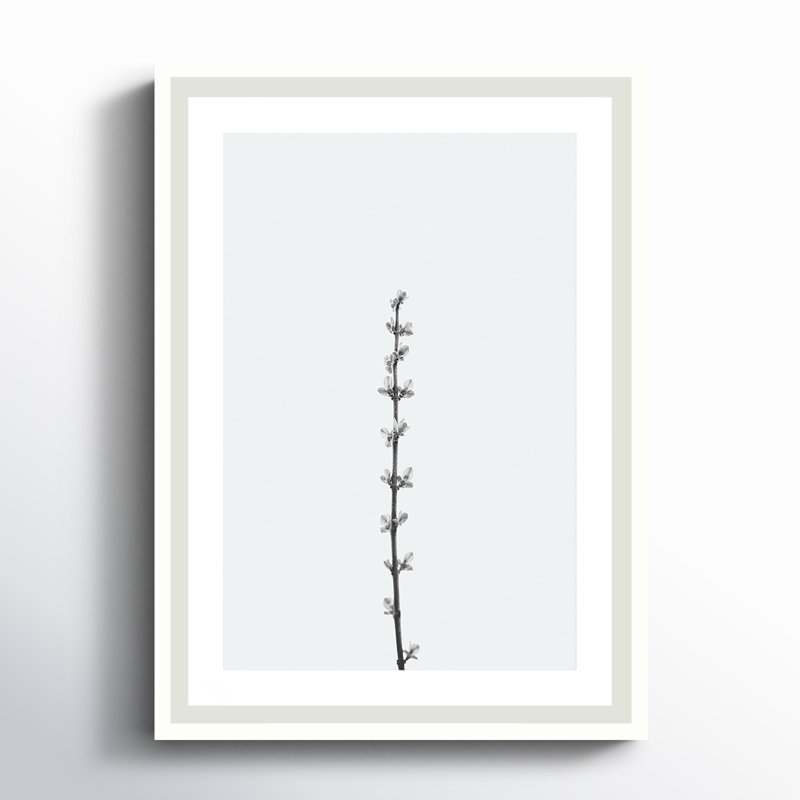 Retro Tennessee Botanical Print No 1 by Stephanie Klatt, 17" H x 12" W x 2" D, White