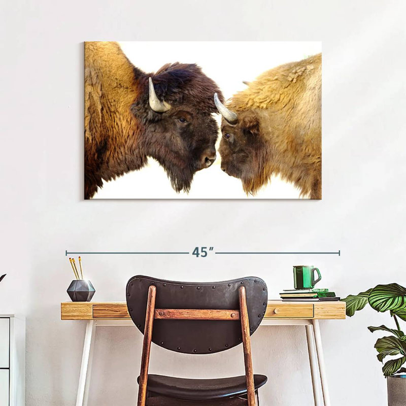 Brampt Bisons I, 26" H x 39" W