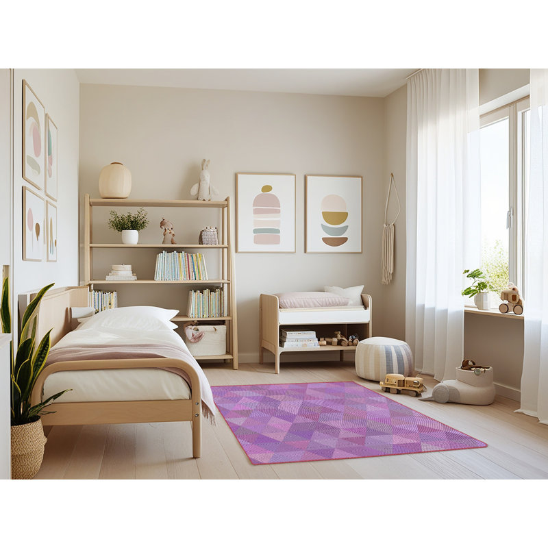 Geometric Indoor Rug, Rectangle 3' x 5'