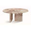 Table basse rose en marbre naturel