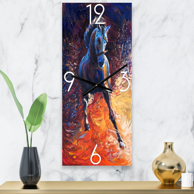 Portrait d'une horloge murale au galop, Petit