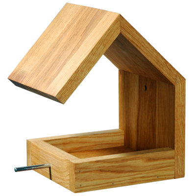 Olvera Wood Hanging Tray Bird Feeder