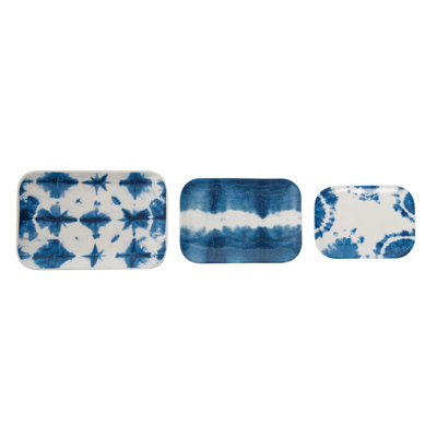  Ensemble de 3 bibelots gigognes multicolores Dolomite