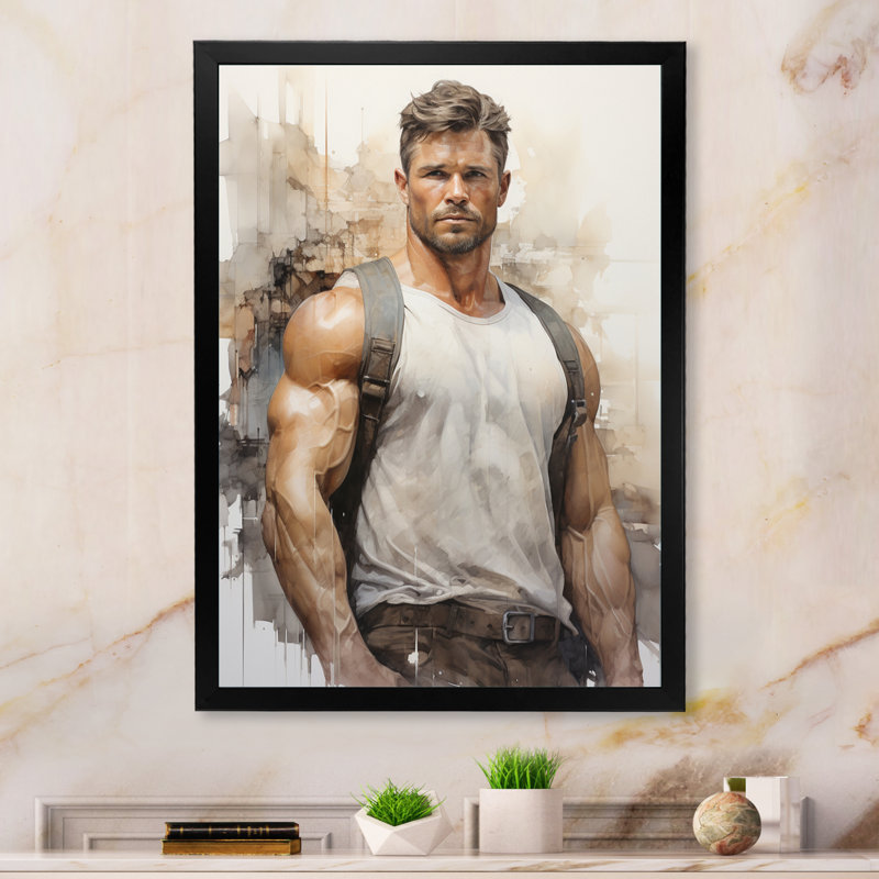 Ilynn - Musculation devant - pose relaxante II, Cadre photo noir, H 20 po x l 12 po x P 1 po