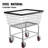 Galvanized Steel Laundry Cart with Wheels