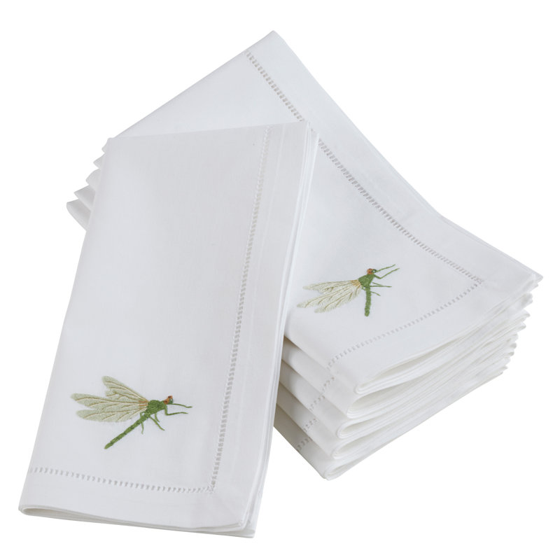 Saunders Cotton Embroidered Square Napkin