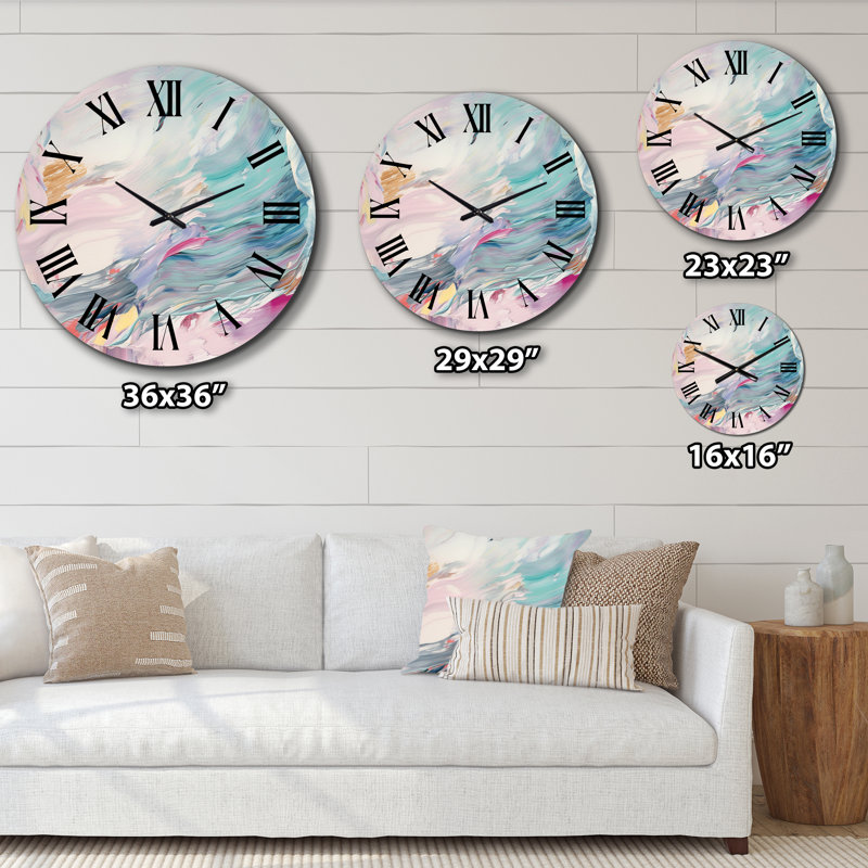Horloge murale en métal, Grand
