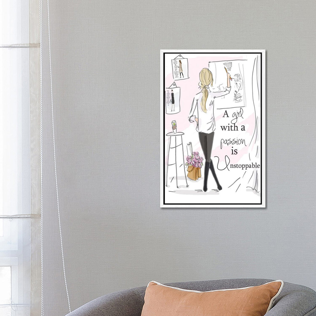 A Girl With A Passion Is... von Heather Stillufsen - Gallery-Wrapped Canvas Giclée on Canvas