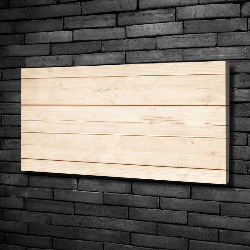 Wooden Background - Wrapped Canvas Print