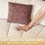 Canapé modulaire courbé moderne de 179 po avec coussin