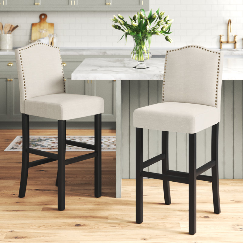Tabouret de bar et de comptoir Coster, Beige, Tabouret de bar (siège d'une hauteur de 29 po)