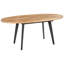 Extendable Oval Metal Base Dining Table